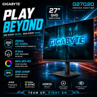 GIGABYTE Gaming Monitor (จอมอนิเตอร์) G27Q2 / G27Q20 / GS27QCA / GS27FC2 27"