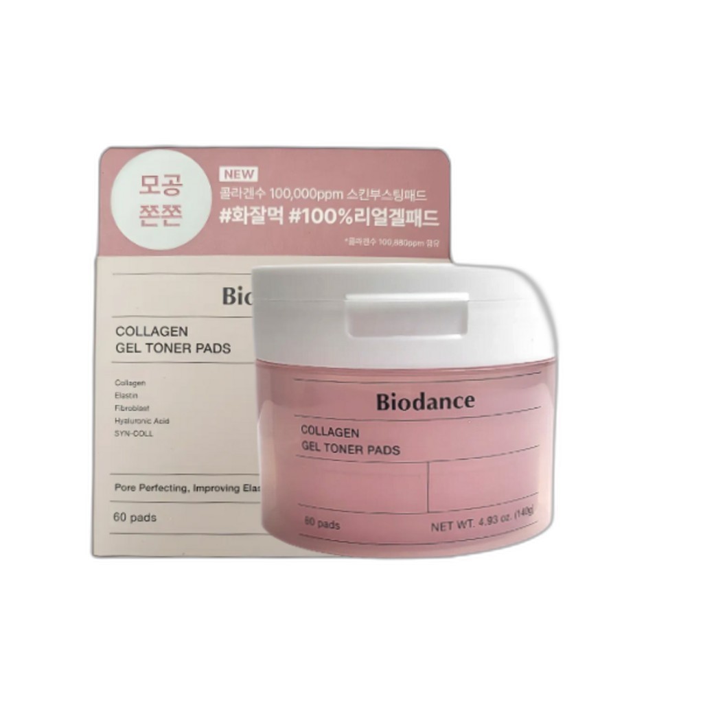 [biodance] Collagen Gel Toner Pads 60 แผ่น 1 ชิ้น / แผ่นโทนเนอร์เกาหลี / Instant Moisture / ของแท้ 1