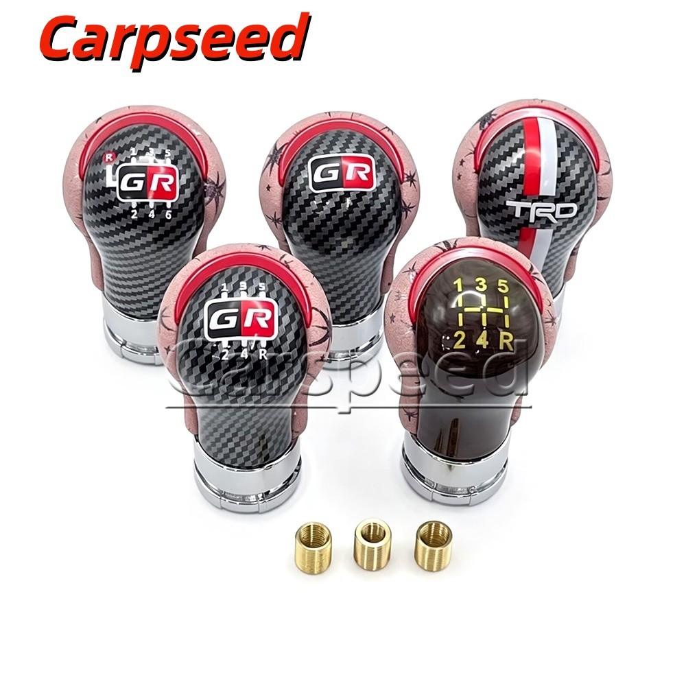 สําหรับ Toyota GR TRD รถเกียร์ Shift KNOB Head 5/6 ความเร็ว Manual Shifter Lever KNOB M12x1.25