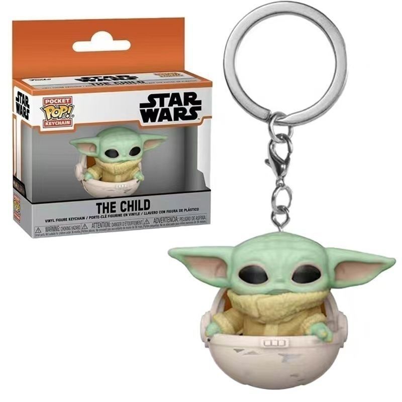 Grogu Star Wars Star Wars Baby Yoda พวงกุญแจเครื่องประดับของขวัญสําหรับเด็ก