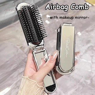 Kawaii Makeup Mirror Kuromi Melody Cinnamoroll Folding Airbag Comb Portable Foldable Mirror