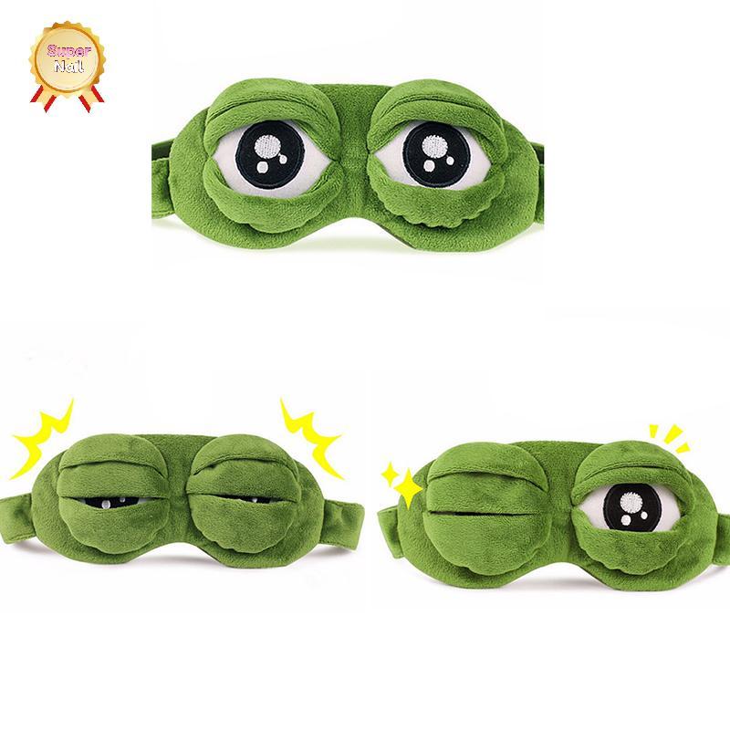 SuperNail Frog Sad frog 3D Eye Mask Cover Sleeping Funny Rest Sleep ของขวัญตลก Vary