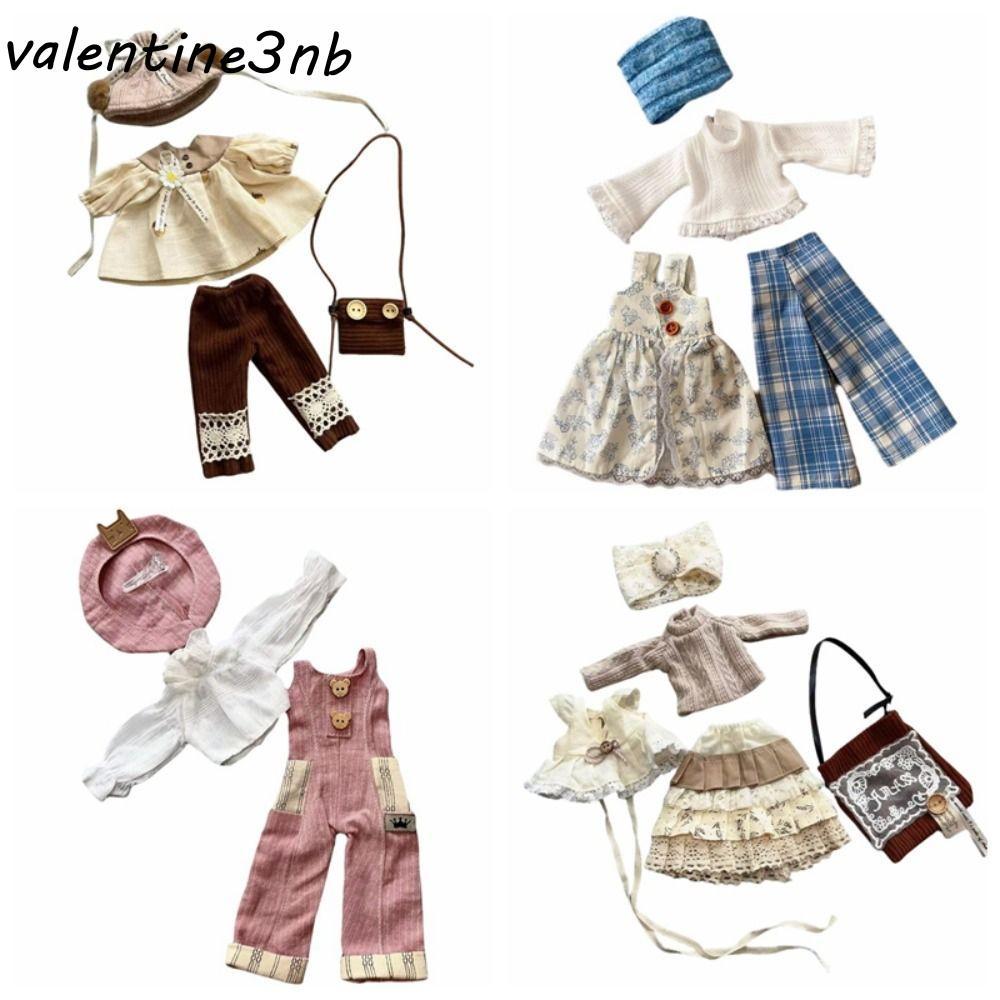 GIZMO Bjd เสื้อผ้าตุ๊กตา, แต่งตัวชุด 1/6 ตุ๊กตาเสื้อผ้า, ของขวัญเด็กสไตล์ลําลองวัสดุผ้าฝ้าย Handcrafted มินิตุ๊กตาชุด 30 ซม.
