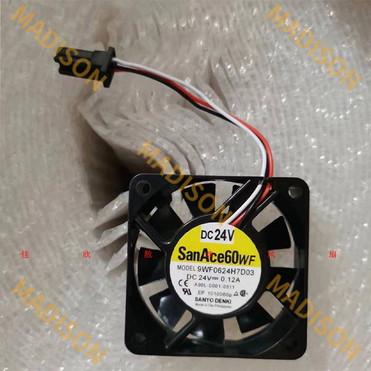 Cooling SanAce60WF พัดลมแท้ 9WF0624H7D03 A90L-0001-0511 24V ttb8