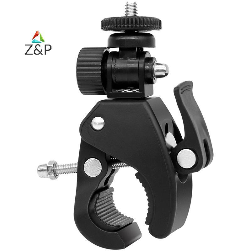 Z&P Qui Release Screw Clamp Braet Bike Handlebar Mount 1/4 ขาตั้งกล้องสําหรับกล้อง DV COD
