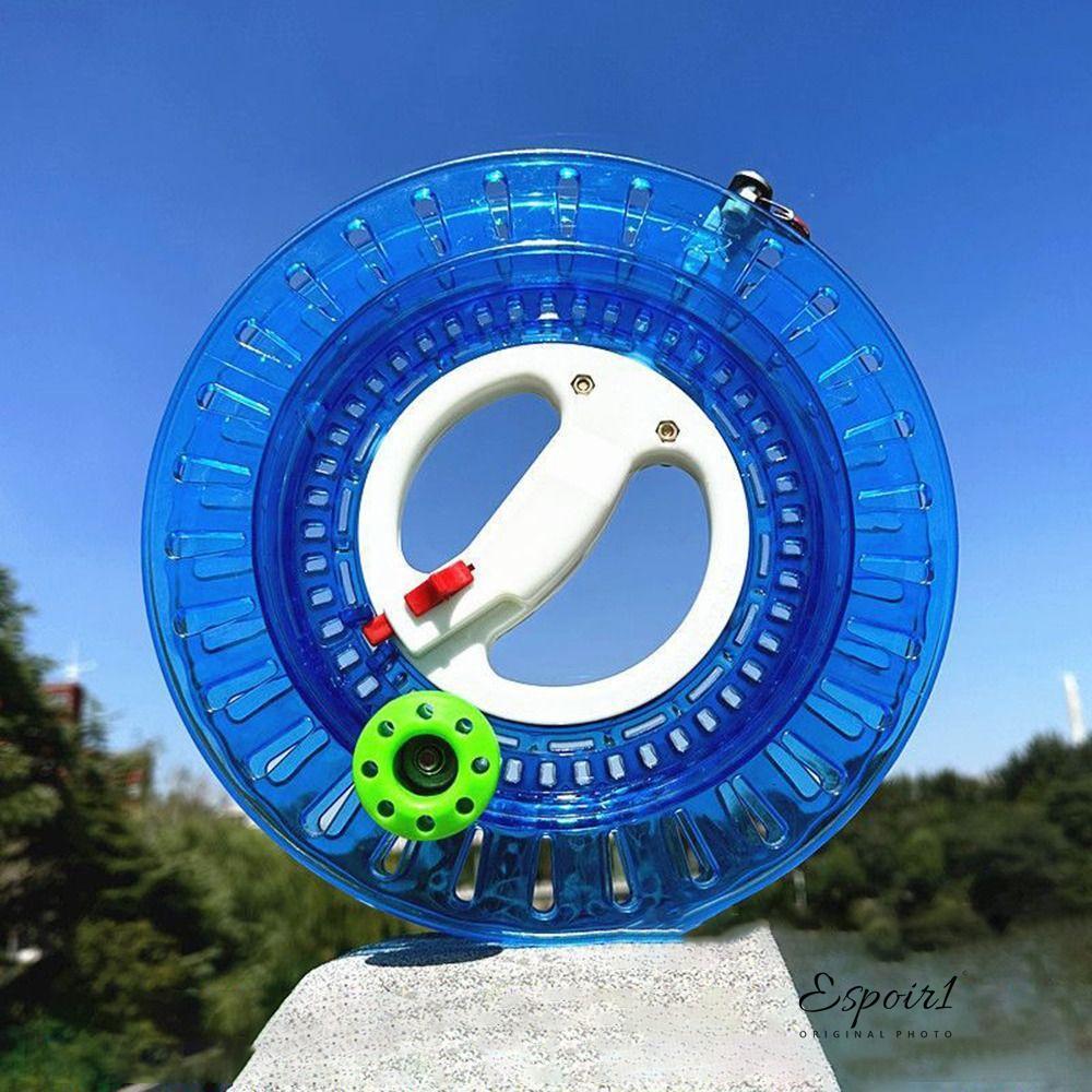 ESPOIR1 Kite Reel, พร้อม String Handle Tool Winder Fire Wheel, มาพร้อมตัวล็อค 18/20/22/26 ซม. Twisted String Line Kite Line Winder