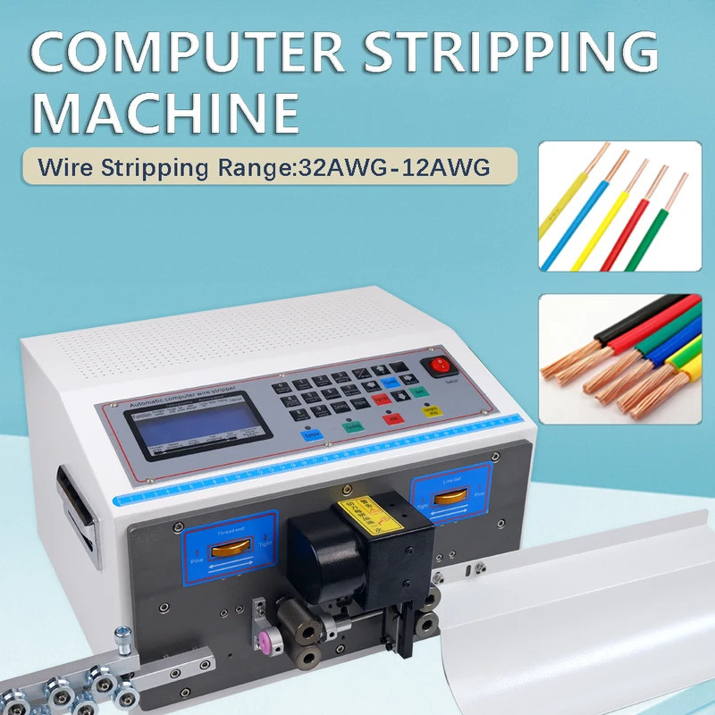 Y% ผู้ผลิตคุณภาพ SWT-508C คอมพิวเตอร์เครื่องปอกสายไฟอัตโนมัติตัดสาย Crimping และ Peeling จาก 0.1 ถึง