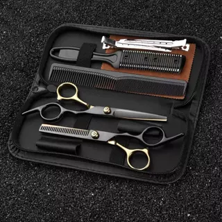 พร้อมส่ง 9 PCS/Set กรรไกรตัดผม กรรไกรตัดผมอุปกรณ์ทำผม กรรไกรตัดผมชาย/หญิง ชุดตัดผม JD-1/JD-2/JD-3