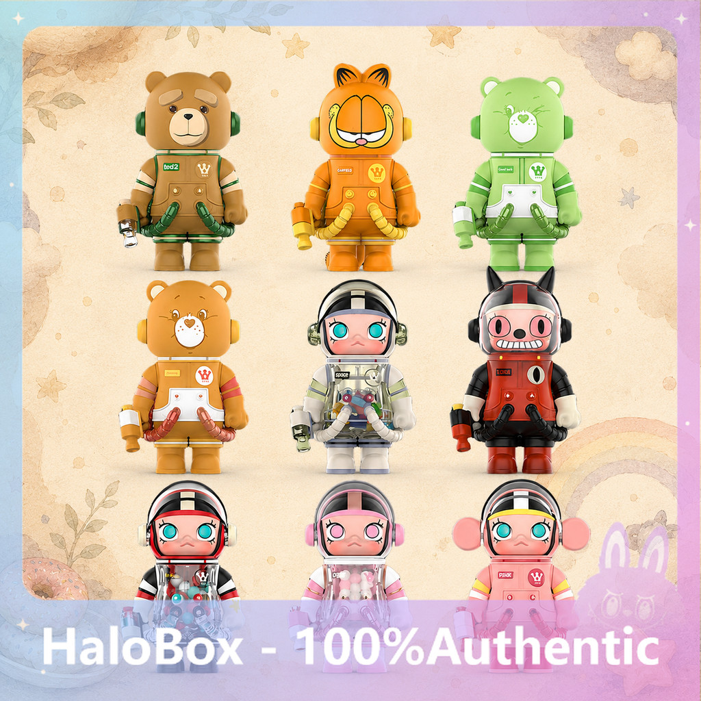 POPMART MEGA SPACE MOLLY 100% Anniversary Series v3 Mystery Box เครื่องประดับแท้