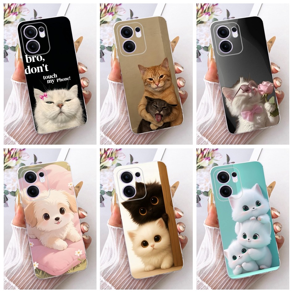 สําหรับ Samsung Galaxy A23 4G 5G SM-A235F SM-A236B แมวน่ารัก Doggies รูปแบบเคสโทรศัพท์ซิลิโคนอ่อนนุ่ม TPU กรณี
