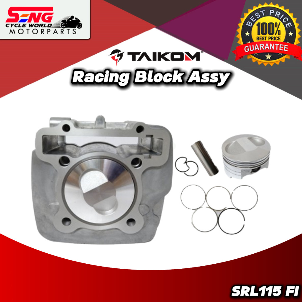 SRL115 FI RACING CYLINDER BLOCK ASSY-TAIKOM-57/60MM
