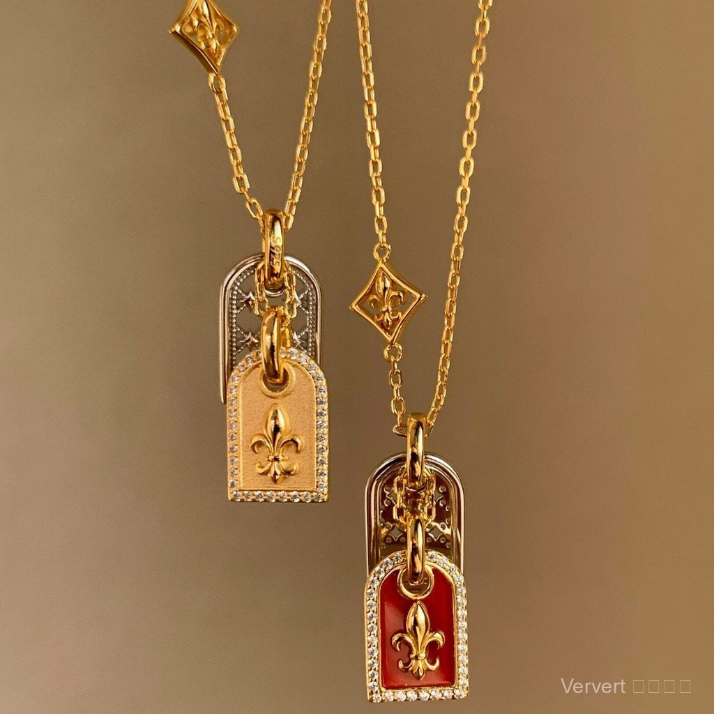 ปลอดภัย Iris Tag สร้อยคอ Red Light Luxury High-End หญิง