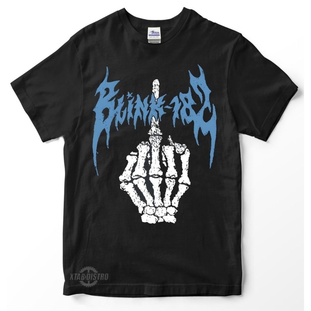 เสื้อยืด EMORY BLINK182 เสื้อยืดนิ้วกลางในตัว blink 182 pop punk