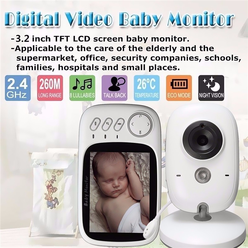 VB603 baby monitor Wireless Video baby monitor อุปกรณ์ดูแลเด็ก HD baby monitor