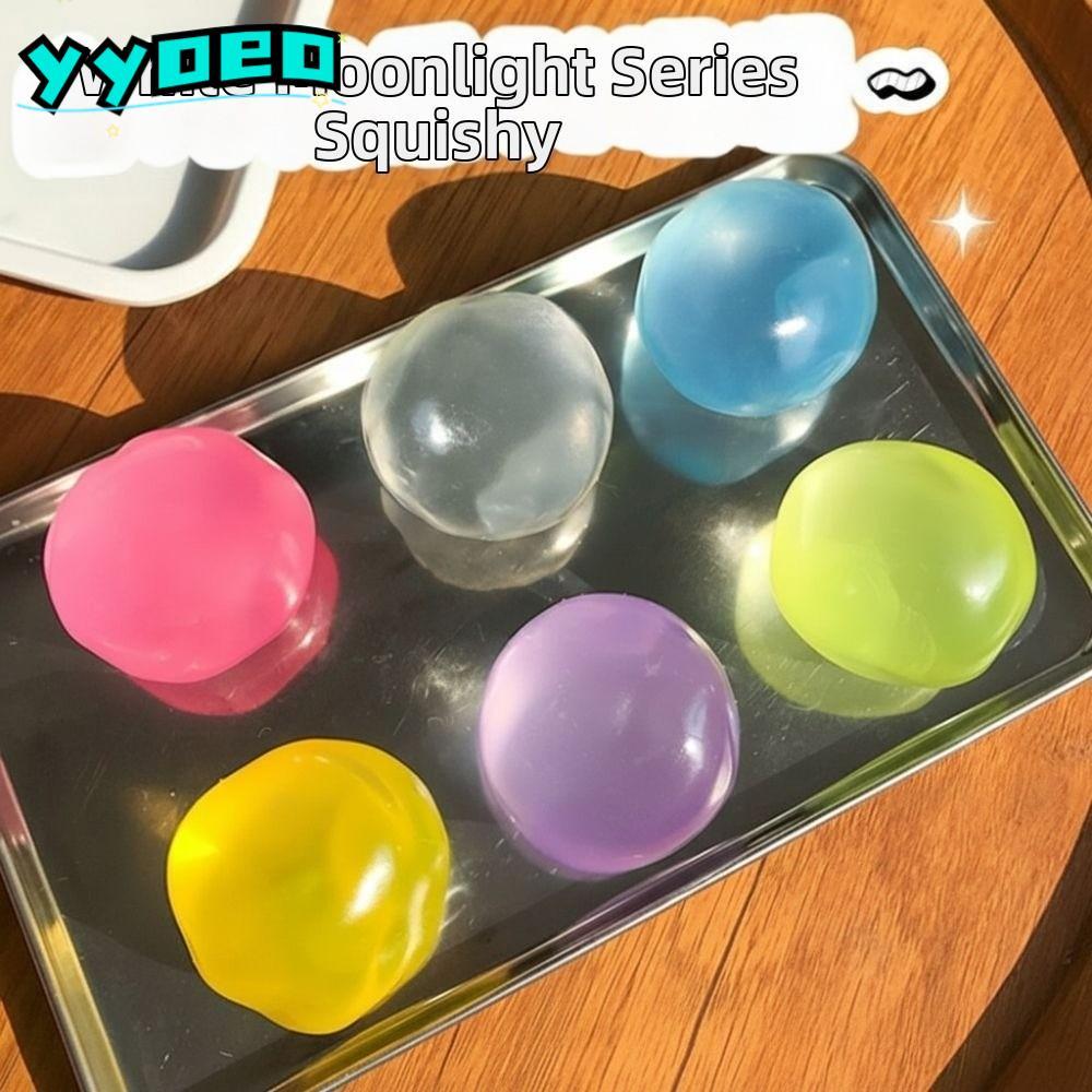 YYOEO Coconut Oil Stress Ball, ความเครียดบรรเทา Non-rebound Squeeze Sensory Fidget Ball, ของขวัญนุ่มนํากลับมาใช้ใหม่ Shapeable Decompression Pinch ของเล่นสําหรับเด็กผู้ใหญ่