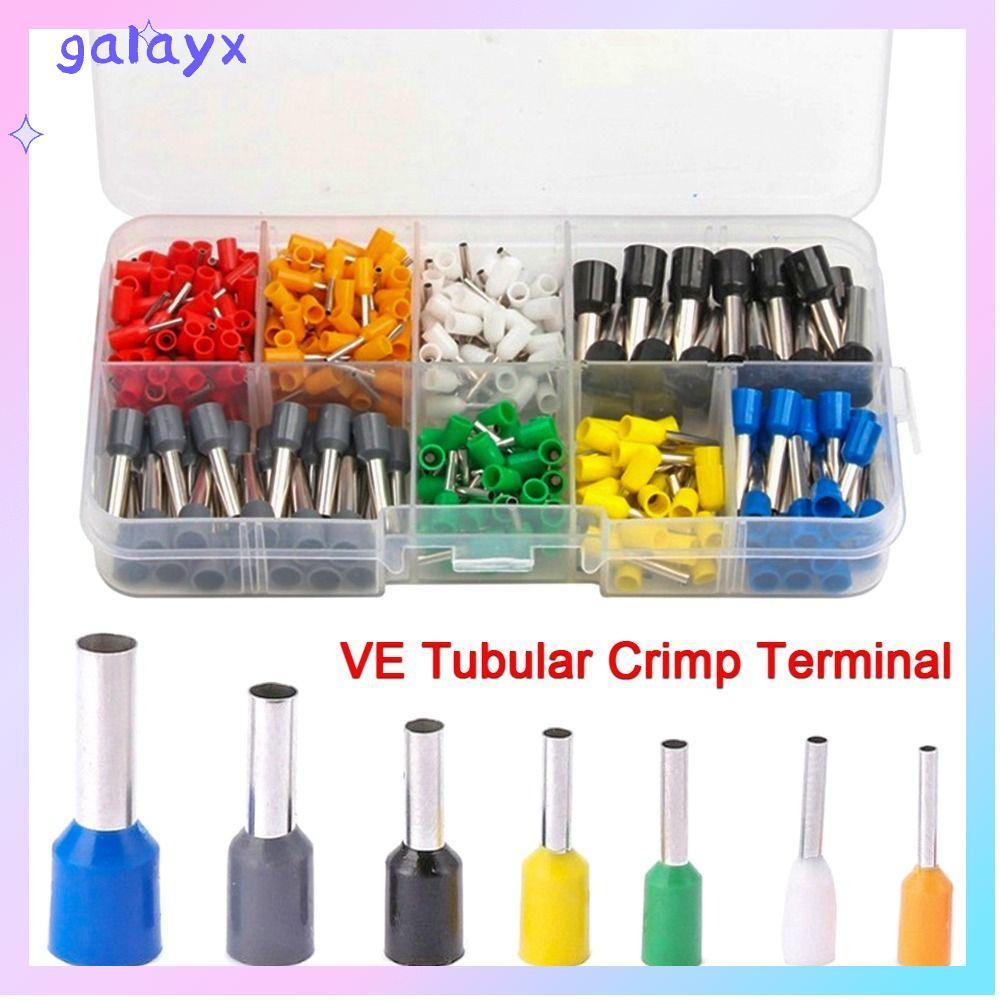 GALAYX 300/400/700PCS หลอด Terminal กล่อง E4012 E2512 E6012 E1510 ทนทานฉนวน Terminator