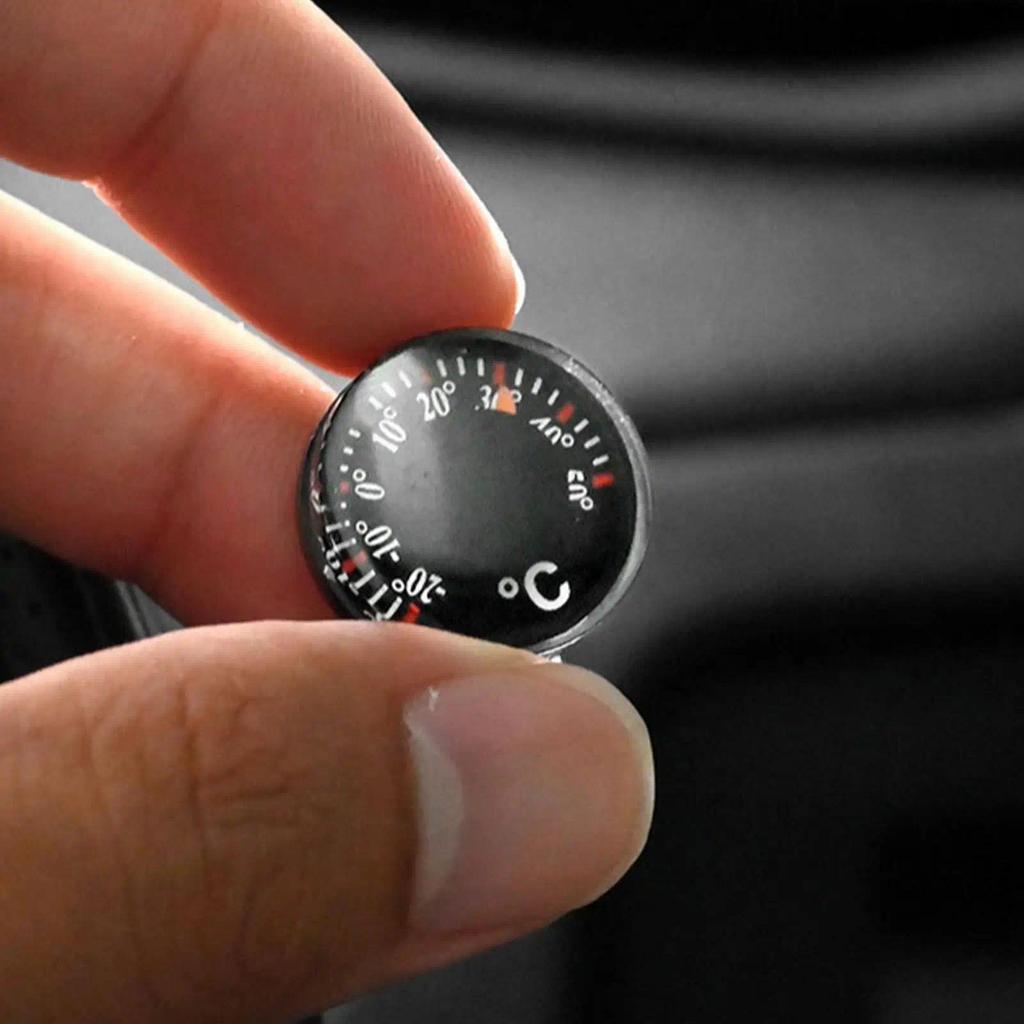 1-Piece Mini Car Thermometer Battery-free Dashboard Thermometer, Easy Stick Mount, No Battery Requir