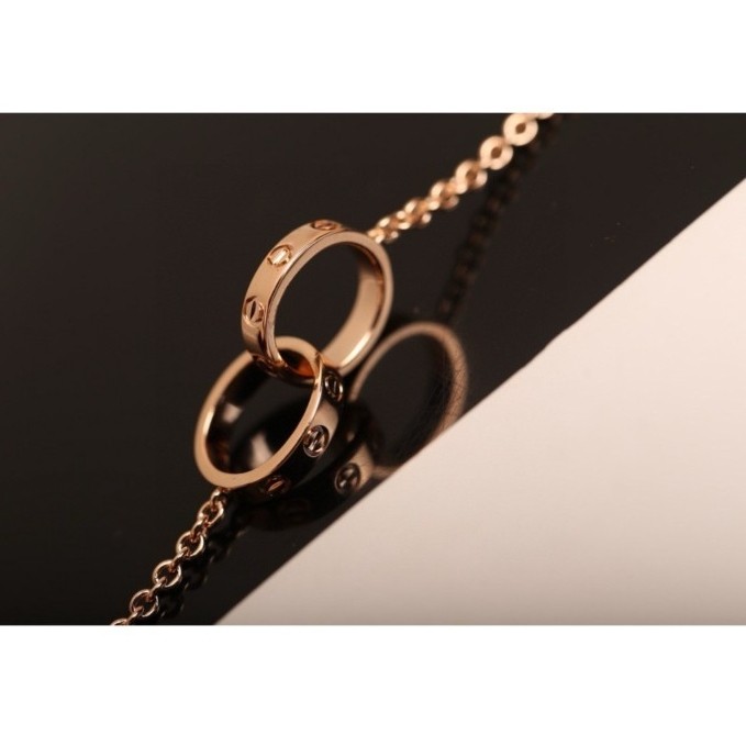 【พรีออเดอร์ 15 วัน】RRR L0ve สร้อยคอห่วงคู่