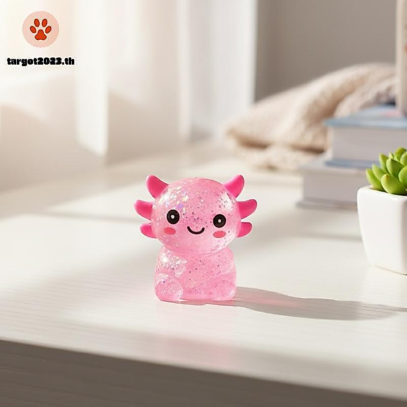 [ARG] Sensory Axolotl Stress Ball 1 ชิ้นสัตว์น่ารักบีบของเล่น Squishy Fidget สําหรับเด็ก Home Party [TH]