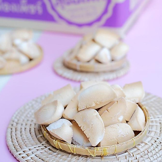 ขนมผิงกลม ผิงเล็ก 80 กรัม ขนมหวาน ลุงอเนกขนมหวานเมืองเพ็ชร์ เมืองเพชรบุรี