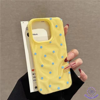 เคสไอโฟน11 เต็มหน้าจอน่ารักจุดสีสันอ่อน สำหรับ IPhone 11 17 air 15 16 13 14 12 Pro Max 13 15 16 Pro 16 15 14 Plus