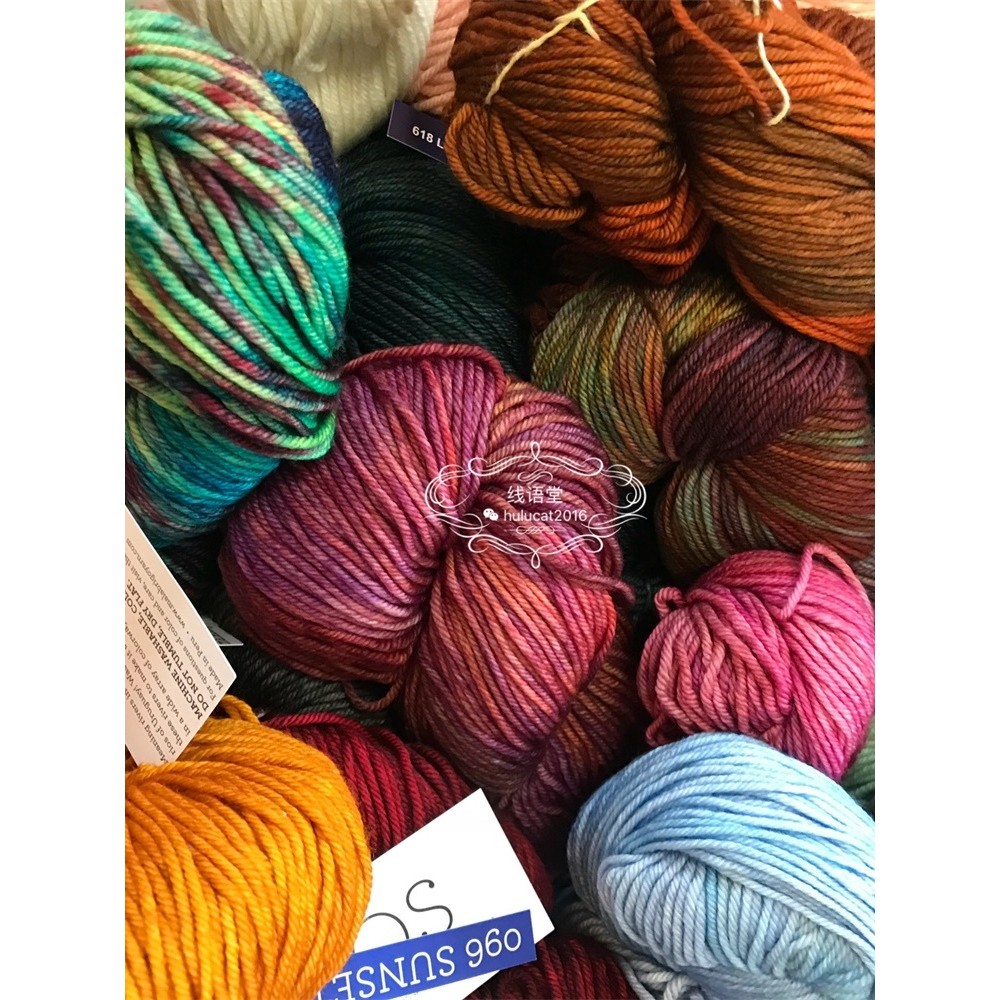 [Yarn Yutang] เส้นด้ายขนสัตว์นําเข้า Malabrigo Rios Uruguya เส้นด้ายขนสัตว์ Merino สีย้อมด้วยมือ