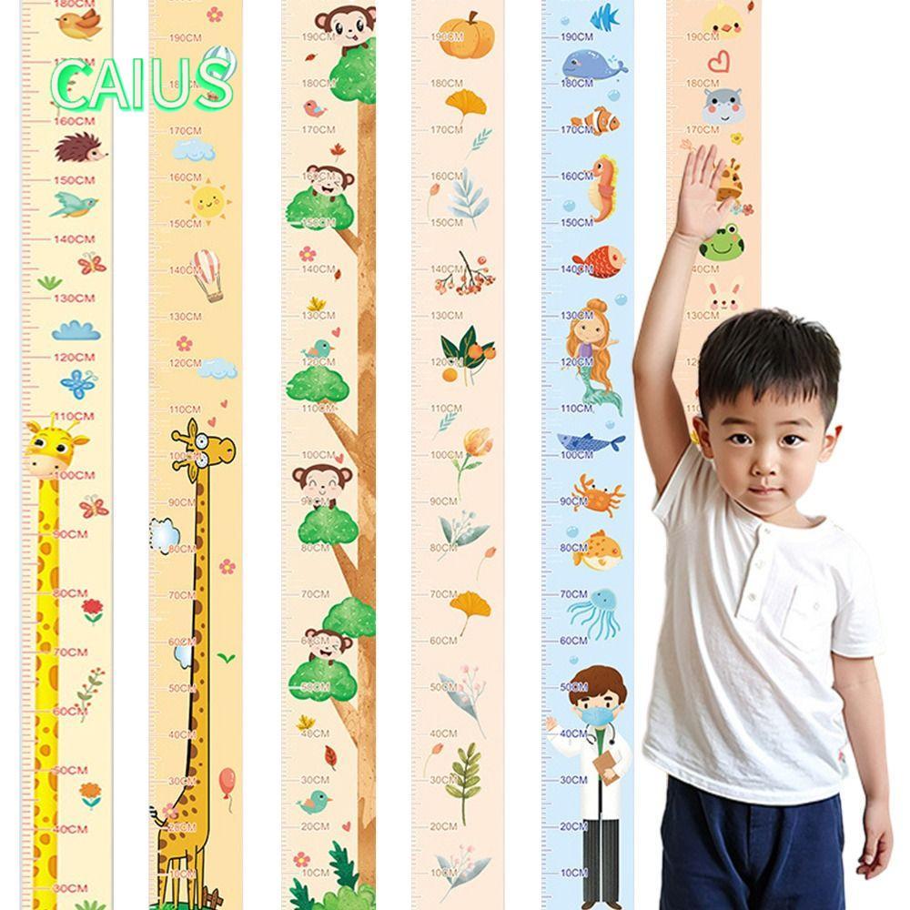 คาอุส‌ สติ๊กเกอร์วัดส่วนสูง, แผนภูมิการเจริญเติบโตของเด็กที่ถอดออกได้แบบมีกาวในตัว, ความสูง 2ม กันน้ํารูปแบบคาตูนสติกเกอร์แผนภูมิการเจริญเติบโตใช้ในบ้าน