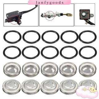 LANFYGOODS 1 ชิ้นปั๊มเบรคกระจกน้ํามัน,เบรค Master กระบอกปะเก็นสกปรก Reservoir Sight Glass, Universal 12 มม.18 มม.ด้านบน/ด้านหลังเบรคปั๊มอะไหล่รถจักรยานยนต์