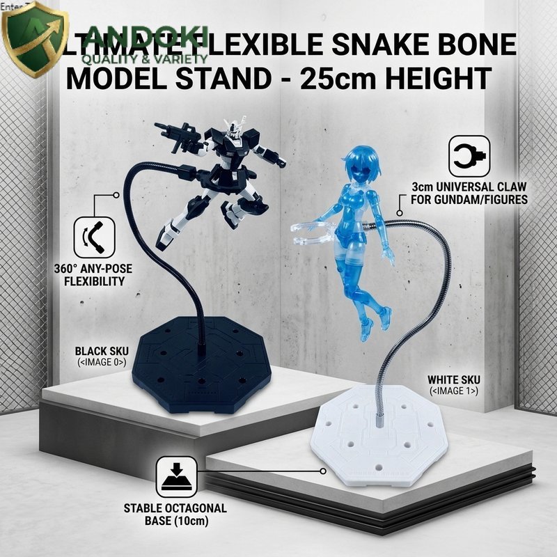 ฐานขาตั้งฟิกเกอร์ ขาตั้งโมเดล 25CM งอได้ วัสดุพลาสติก สําหรับหุ่นยนต์