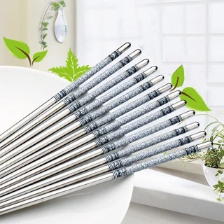 JoyTray ตะเกียบสแตนเลส ราคาส่ง ขายเป็นคู่ ะเกียบสแตนเลส 1 คู่ พิเศษ ตะเกียบเกาหลี ตะเกียบ สีเงิน แพ็คแยกคู่ พร้อมส่ง