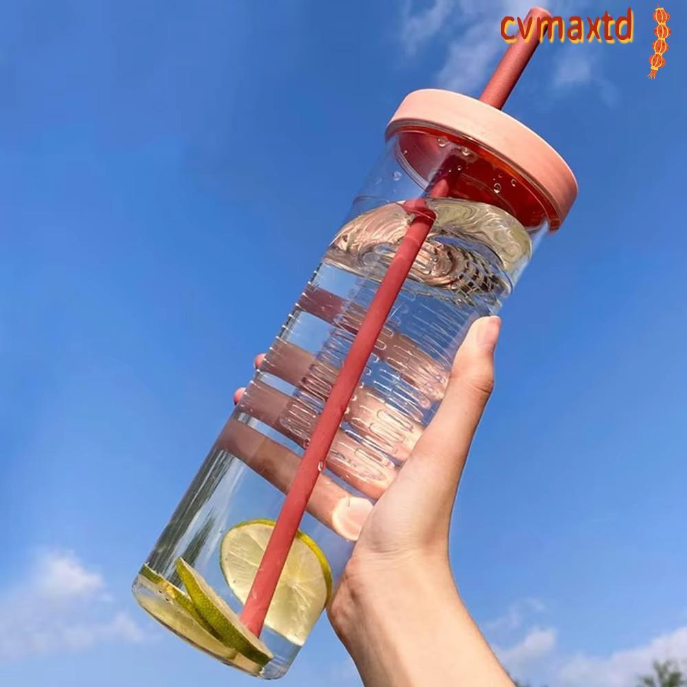 ขวดน้ํา ICVMAX, ถ้วยน้ําดื่มป้องกันการรั่ว 800ML, สํานักงานถ้วย Sippy แบบพกพาพลาสติกทนต่ออุณหภูมิสูง