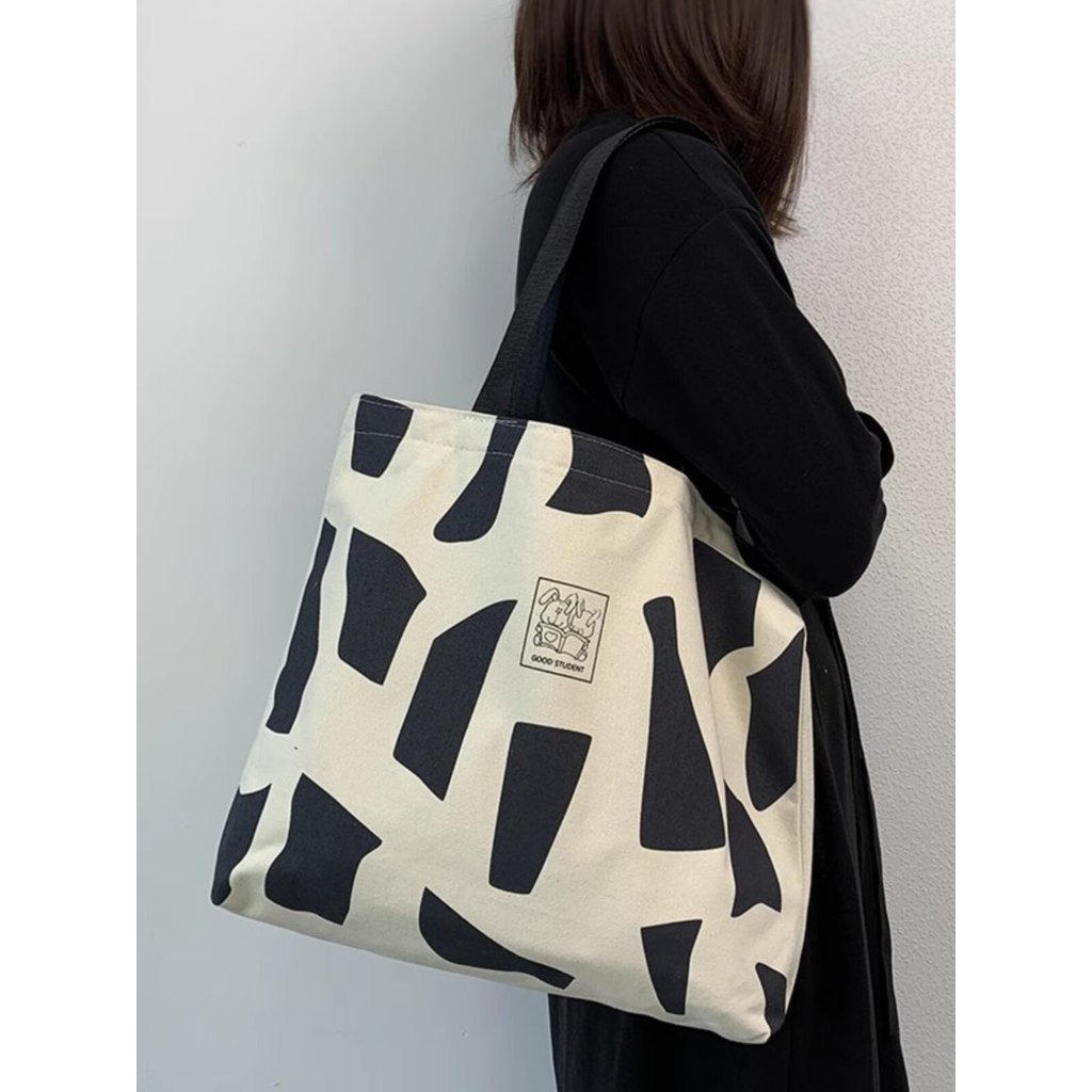 กระเป๋า berry q gental women Original Shoulder Tote Bag College Students Class Canvas Bag