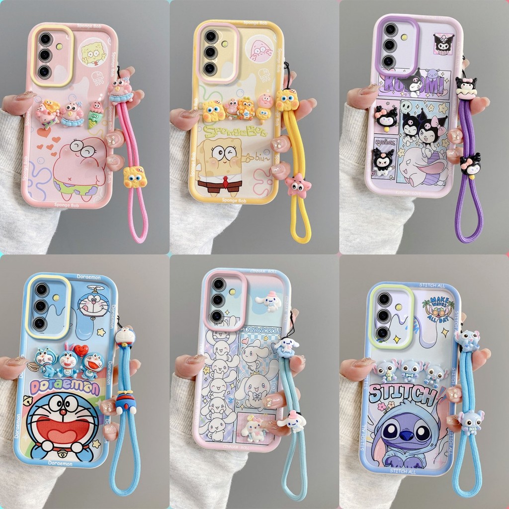 เคส Samsung A27 เคสโทรศัพท์ลายการ์ตูนสติ๊กเกอร์น่ารัก