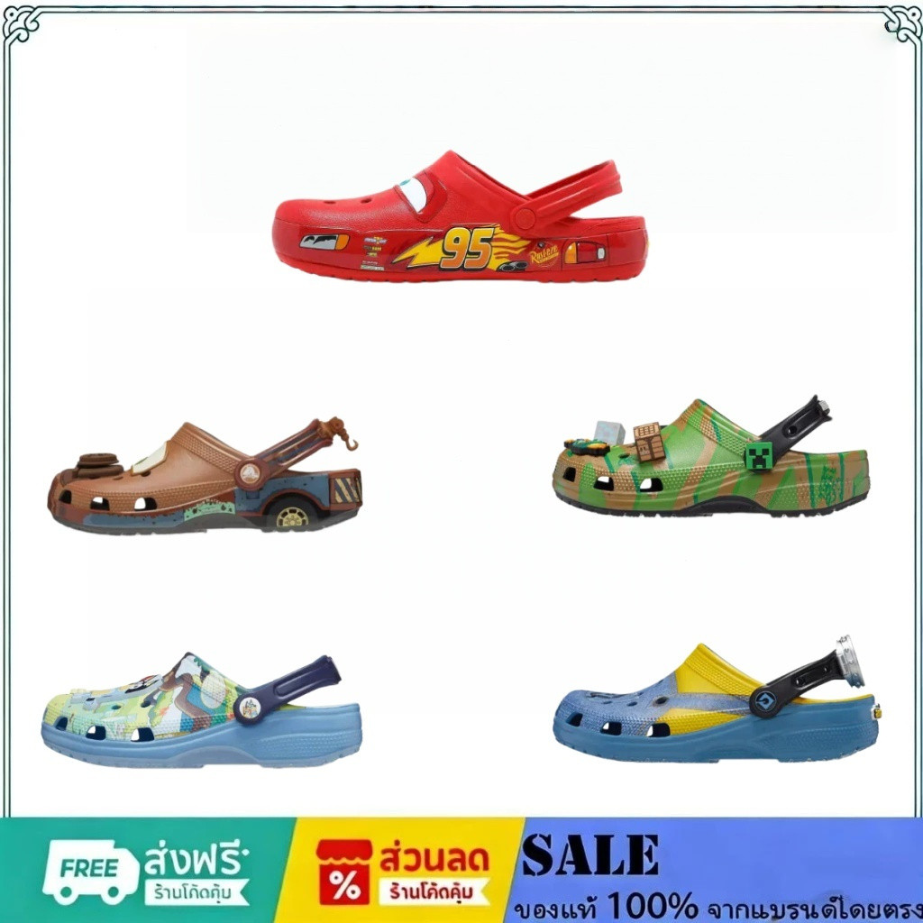 ผู้ชายผู้หญิง205759-610 Racing Hole Kun รองเท้าแตะรองเท้าใหญ่ xcars209477- 001 Classic crocs Lightni