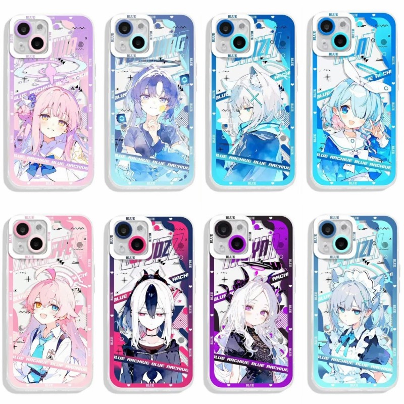 SAMSUNG เคสโทรศัพท์สําหรับSamsung Galaxy A57 A17 A56 A55 A54 A15 A07 A06 A16 A36 A26 A25 โทรศัพท์มือถือกรณีโปร่งใสTPU Blue Archive Anti-Fall Anti-Knockป้องกันบางเฉียบ