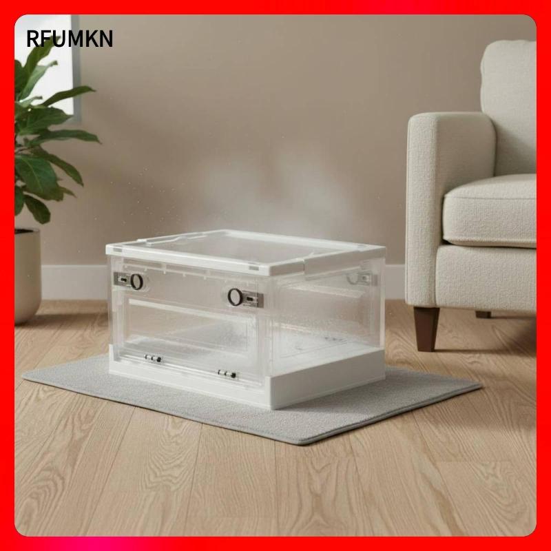 [rfumkn] ห้องออกซิเจน Pet Nebulization Box กรงดูแลสุขภาพสัตว์พับได้ กล่องใส่รักษาแบบพกพาสําหรับแมวสุนัข
