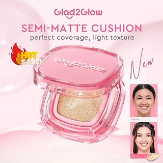 Glad2Glow Perfect Cover Cushion Foundation Waterproof Make Up Setting Concealer BB Cream Tahan Lama Hingga 12 Jam Hasil Akhir