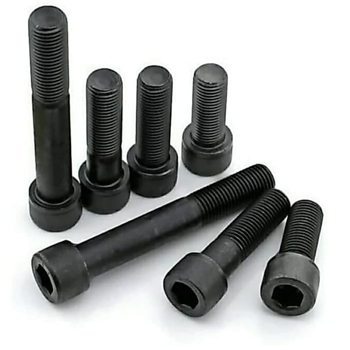 STEEL L-BOLT 10 (M6) สําหรับ 10 THREAD BOLT 6MM LENGTH M6X15mm to M6X80mm FINE THAD P1.0 L-HEAD 5MM 