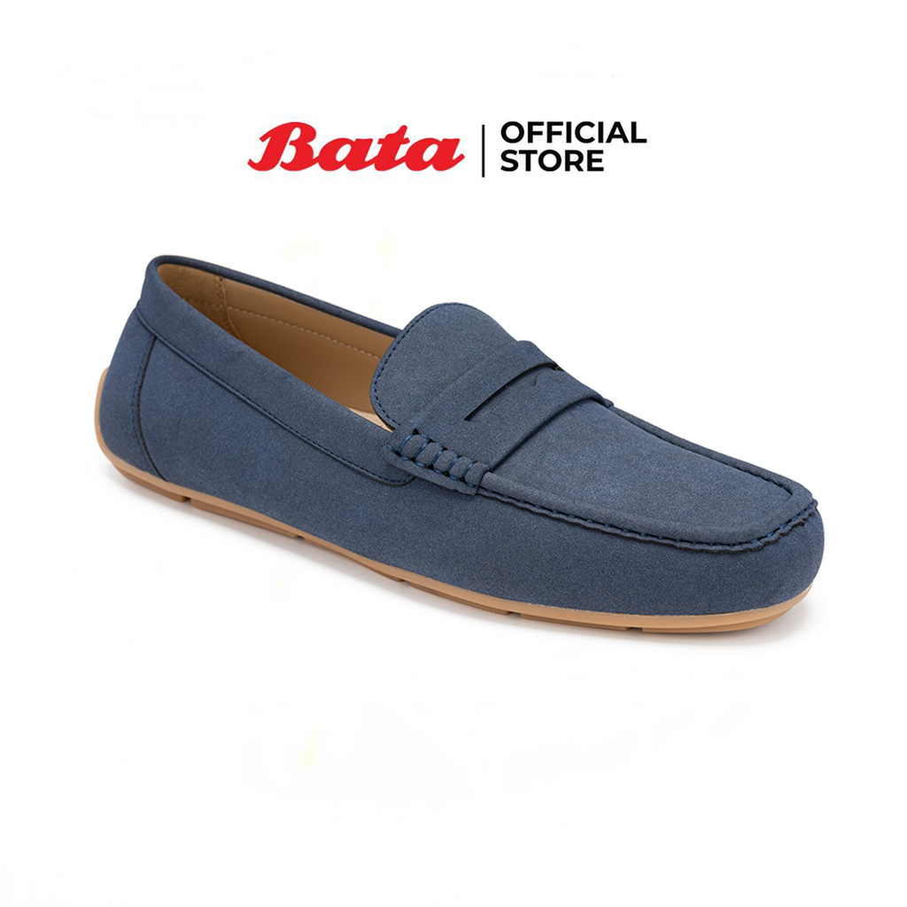 Bata บาจา รองเท้ามอคคาซีน แบบสวม ลำลอง สำหรับผู้ชาย รุ่น BOGOTA สีเบจ 8318216 สีกรมท่า 8319216