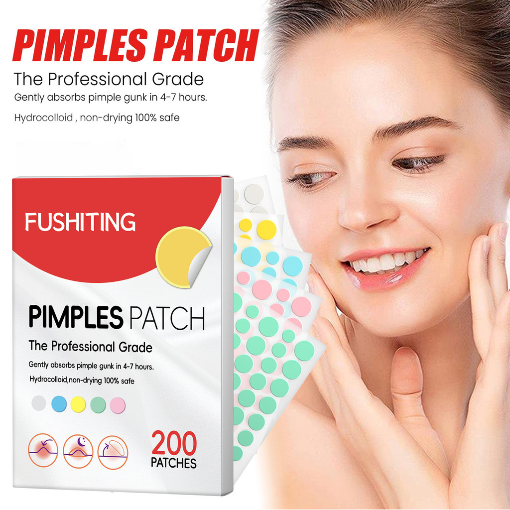 200PCS Hydrocolloid Pimple Patch กันน้ํากําจัดสิว