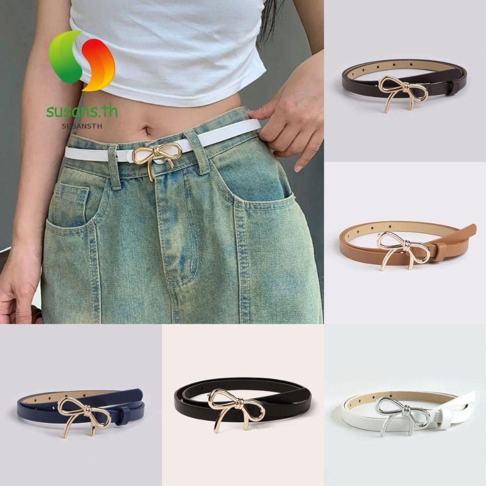 ของพวกเขา เข็มขัดหนัง ปู่,ปรับ กุทัณฑ์ องค์ประกอบผู้หญิงกุทัณฑ์หัวเข็มขัดเข็มขัด,แนวโน้มลูกอมสีโบว์รายละเอียดเอวตกแต่งสําหรับสุภาพสตรีเอว