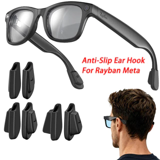 Guugei 6 ชิ้นซิลิโคน Anti-Slip ที่เกี่ยวหูแว่นตาสําหรับ RayBan Meta Wayfarer/Skyler/Headliner