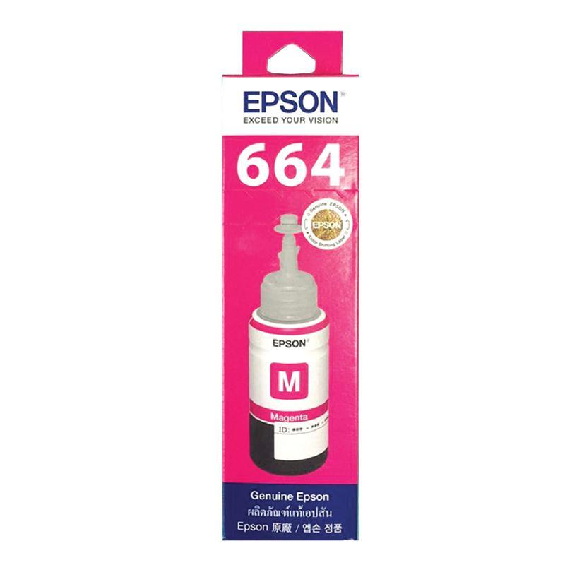 EPSON หมึกอิงค์แท้งค์ รุ่น T664300 สีม่วงแดง Magenta ขนาด 70cc (L100/L200)