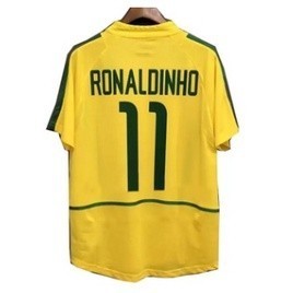 2002 Brazil Home Away 1994 1998 2004 เสื้อฟุตบอลย้อนยุค-FG001