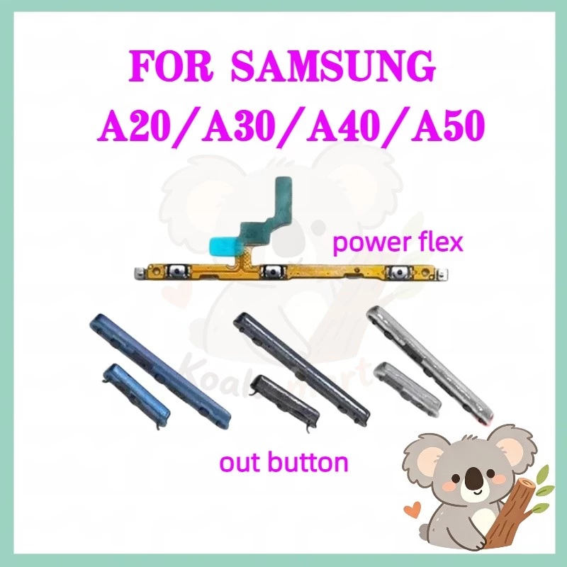 ปุ่มสวิตช์นอก ปุ่มเปิดปิด ปุ่มเปิดเสียง สําหรับ Samsung A20 / A30 / A40 / A50