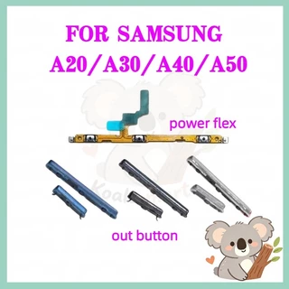 ปุ่มสวิตช์นอก ปุ่มเปิดปิด ปุ่มเปิดเสียง สําหรับ Samsung A20 / A30 / A40 / A50