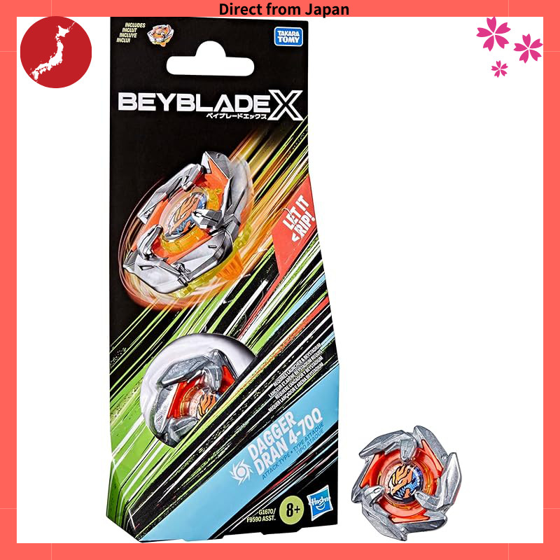 Japan Quality
Beyblade X Dagger Dron 4-70Q Booster Pack Set by Takara Tomy, Attack Type Top, Battle 
