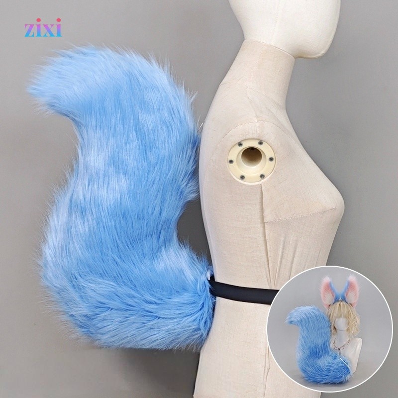 King Daji Line Dog Collaboration Fox Animal Ears and Tail Cute Plush Fox Ears and Fluffy Fox Tail