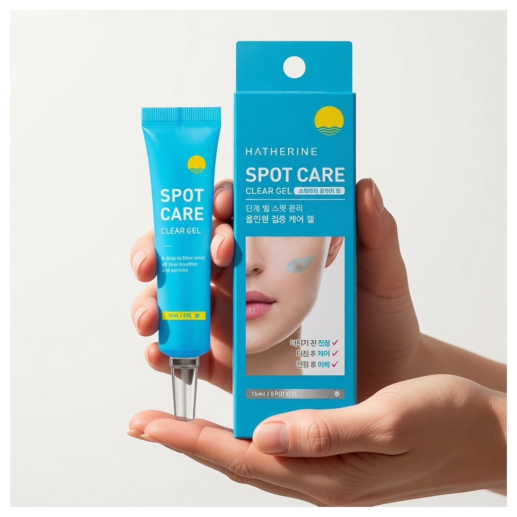 [hatherine] Spot Care Clear Gel, 15ml, 1 ชิ้น / Korean Spot Care Gel / Acne Treatment / ของแท้ 100% โดย Purely K
