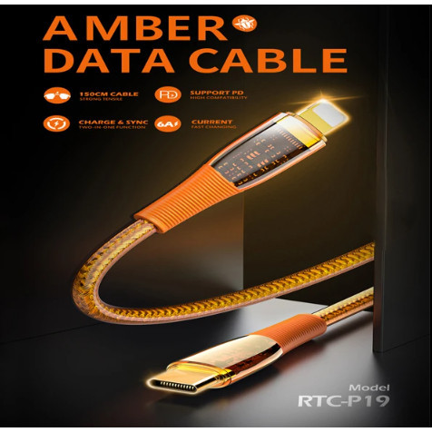 RECCI RTC-P19CC/RTC-P19C (1.5m) RTC-P19 Fast Charging Data Cable